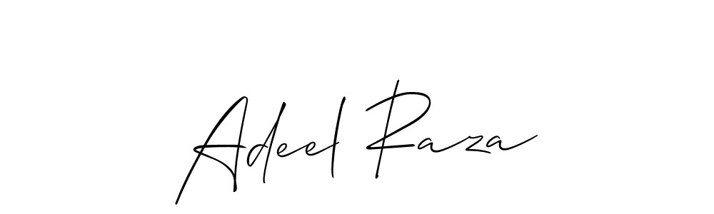 Use a signature maker to create a handwritten signature online. With this signature software, you can design (Allison_Script) your own signature for name Adeel Raza. Adeel Raza signature style 2 images and pictures png