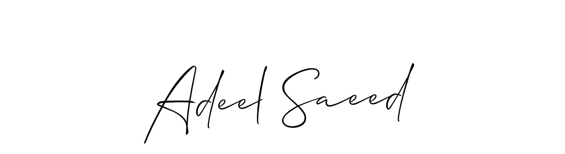 Once you've used our free online signature maker to create your best signature Allison_Script style, it's time to enjoy all of the benefits that Adeel Saeed name signing documents. Adeel Saeed signature style 2 images and pictures png