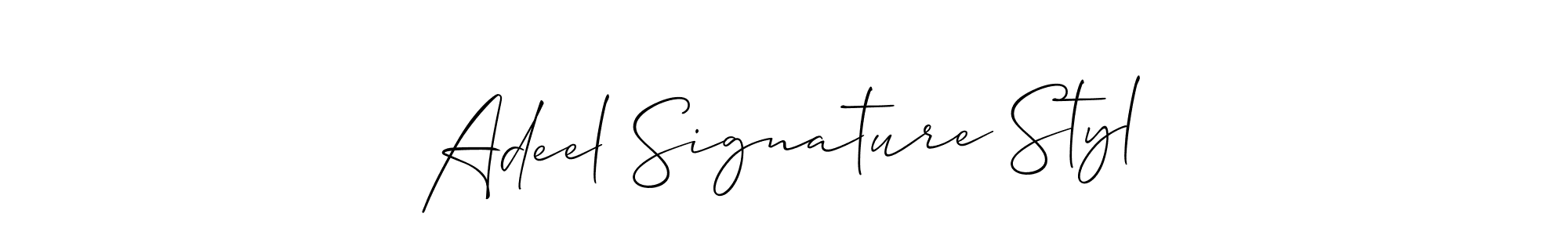 Also we have Adeel Signature Styl name is the best signature style. Create professional handwritten signature collection using Allison_Script autograph style. Adeel Signature Styl signature style 2 images and pictures png