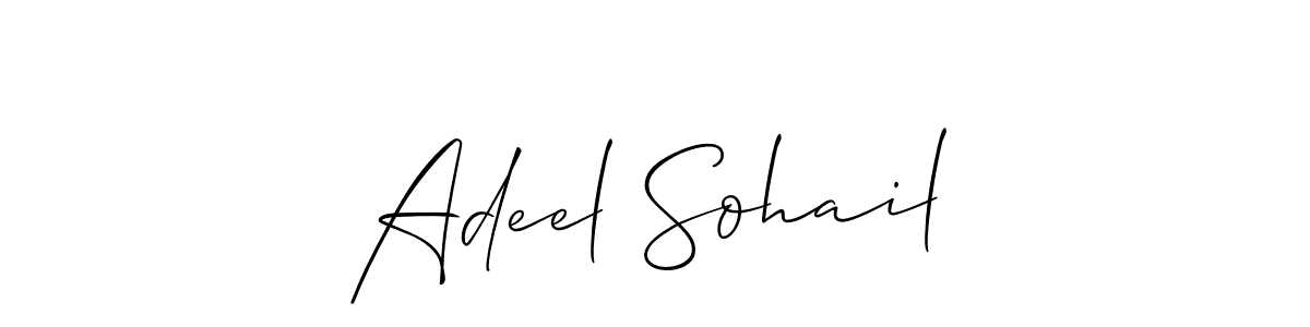 Best and Professional Signature Style for Adeel Sohail. Allison_Script Best Signature Style Collection. Adeel Sohail signature style 2 images and pictures png