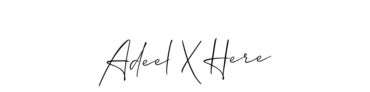 It looks lik you need a new signature style for name Adeel X Here. Design unique handwritten (Allison_Script) signature with our free signature maker in just a few clicks. Adeel X Here signature style 2 images and pictures png