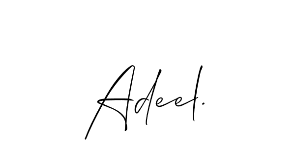 Similarly Allison_Script is the best handwritten signature design. Signature creator online .You can use it as an online autograph creator for name Adeel.. Adeel. signature style 2 images and pictures png