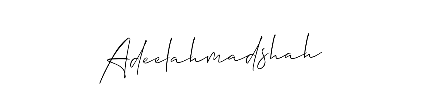 Make a beautiful signature design for name Adeelahmadshah. With this signature (Allison_Script) style, you can create a handwritten signature for free. Adeelahmadshah signature style 2 images and pictures png