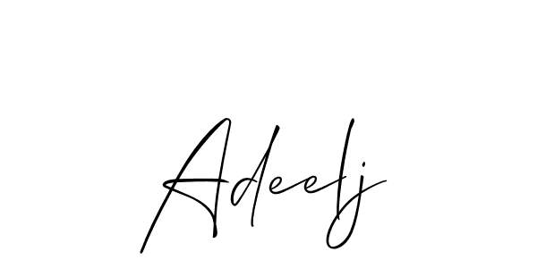 How to make Adeelj signature? Allison_Script is a professional autograph style. Create handwritten signature for Adeelj name. Adeelj signature style 2 images and pictures png