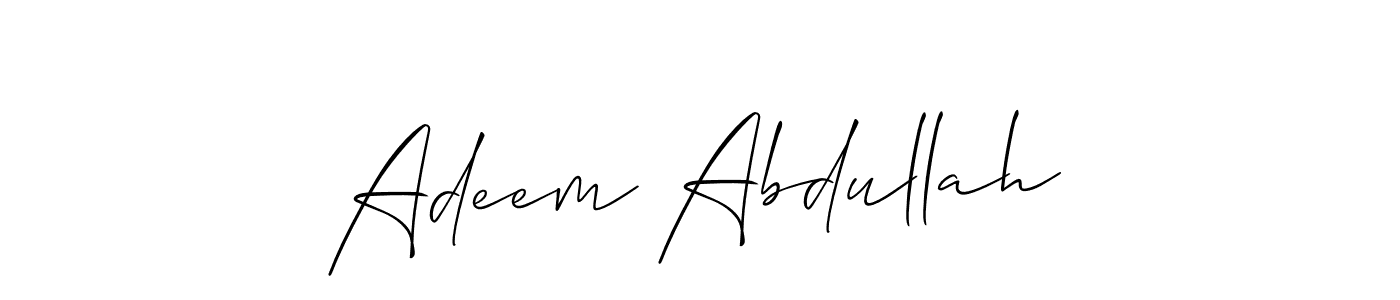 Best and Professional Signature Style for Adeem Abdullah. Allison_Script Best Signature Style Collection. Adeem Abdullah signature style 2 images and pictures png