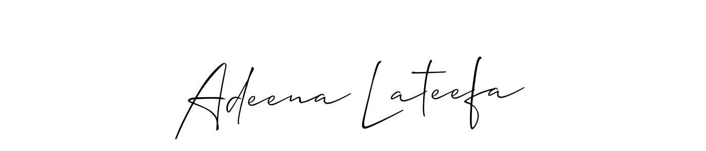 Make a beautiful signature design for name Adeena Lateefa. Use this online signature maker to create a handwritten signature for free. Adeena Lateefa signature style 2 images and pictures png