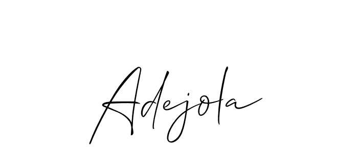 Make a short Adejola signature style. Manage your documents anywhere anytime using Allison_Script. Create and add eSignatures, submit forms, share and send files easily. Adejola signature style 2 images and pictures png