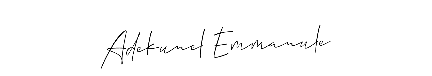 Make a beautiful signature design for name Adekunel Emmanule. With this signature (Allison_Script) style, you can create a handwritten signature for free. Adekunel Emmanule signature style 2 images and pictures png