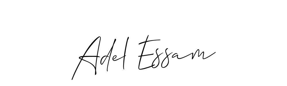 Also You can easily find your signature by using the search form. We will create Adel Essam name handwritten signature images for you free of cost using Allison_Script sign style. Adel Essam signature style 2 images and pictures png