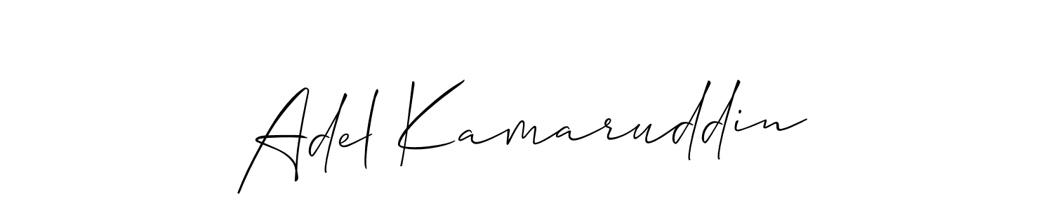 Also You can easily find your signature by using the search form. We will create Adel Kamaruddin name handwritten signature images for you free of cost using Allison_Script sign style. Adel Kamaruddin signature style 2 images and pictures png
