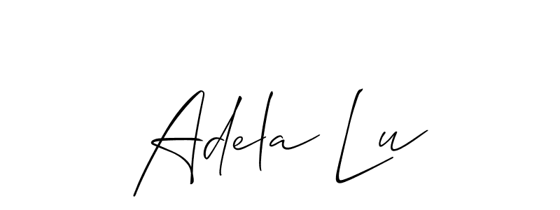Make a beautiful signature design for name Adela Lu. Use this online signature maker to create a handwritten signature for free. Adela Lu signature style 2 images and pictures png