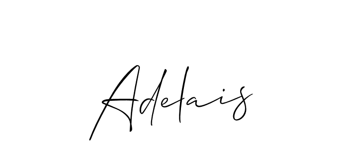 Make a beautiful signature design for name Adelais. With this signature (Allison_Script) style, you can create a handwritten signature for free. Adelais signature style 2 images and pictures png