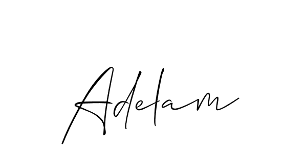 Also we have Adelam name is the best signature style. Create professional handwritten signature collection using Allison_Script autograph style. Adelam signature style 2 images and pictures png