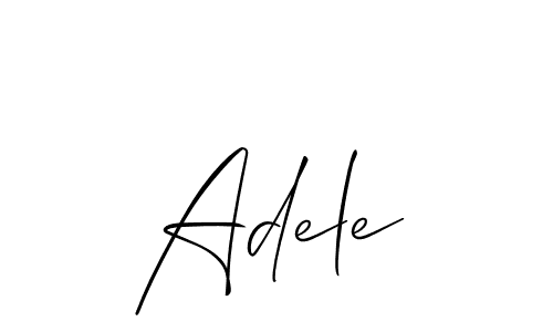 How to make Adele name signature. Use Allison_Script style for creating short signs online. This is the latest handwritten sign. Adele signature style 2 images and pictures png