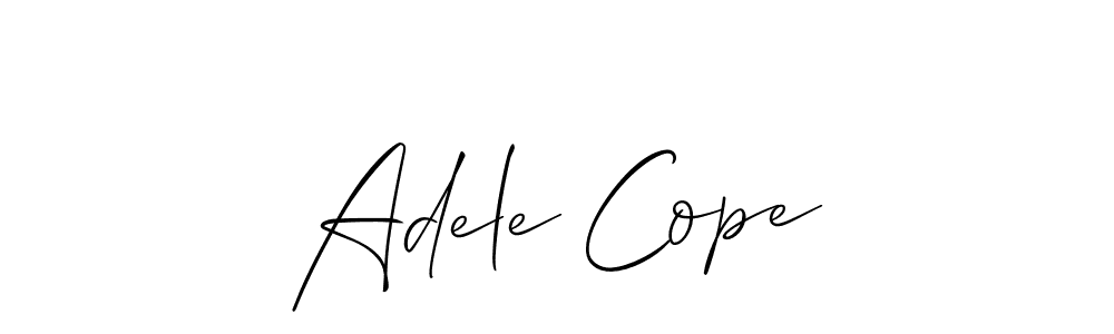 if you are searching for the best signature style for your name Adele Cope. so please give up your signature search. here we have designed multiple signature styles  using Allison_Script. Adele Cope signature style 2 images and pictures png