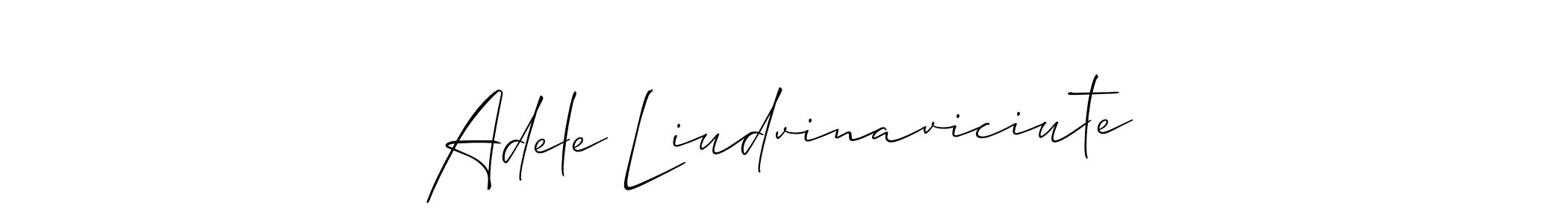 How to make Adele Liudvinaviciute name signature. Use Allison_Script style for creating short signs online. This is the latest handwritten sign. Adele Liudvinaviciute signature style 2 images and pictures png