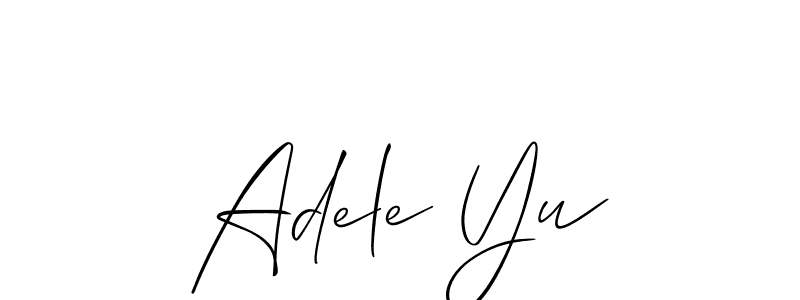 This is the best signature style for the Adele Yu name. Also you like these signature font (Allison_Script). Mix name signature. Adele Yu signature style 2 images and pictures png