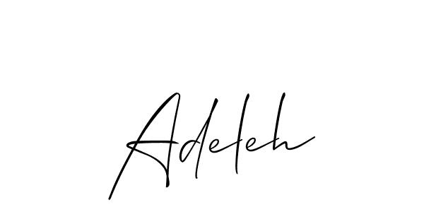 Make a beautiful signature design for name Adeleh. With this signature (Allison_Script) style, you can create a handwritten signature for free. Adeleh signature style 2 images and pictures png