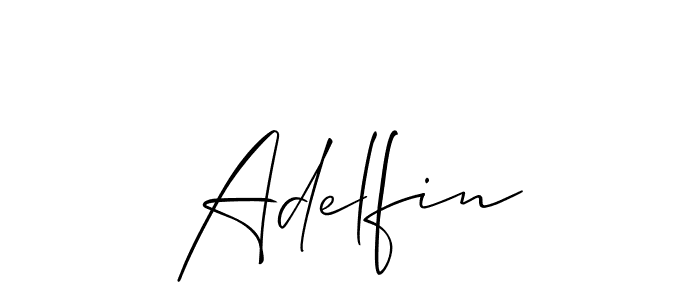 Also You can easily find your signature by using the search form. We will create Adelfin name handwritten signature images for you free of cost using Allison_Script sign style. Adelfin signature style 2 images and pictures png