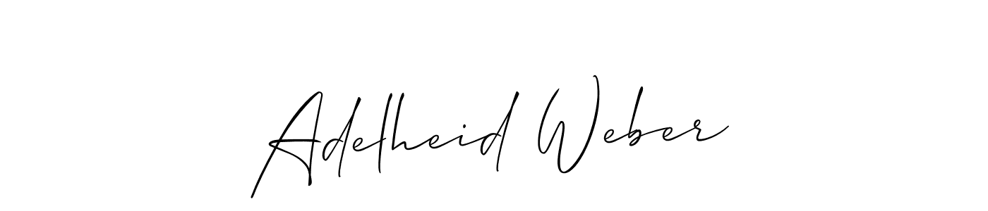 Design your own signature with our free online signature maker. With this signature software, you can create a handwritten (Allison_Script) signature for name Adelheid Weber. Adelheid Weber signature style 2 images and pictures png