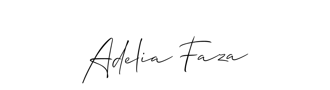 Make a beautiful signature design for name Adelia Faza. With this signature (Allison_Script) style, you can create a handwritten signature for free. Adelia Faza signature style 2 images and pictures png