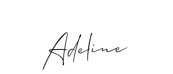 The best way (Allison_Script) to make a short signature is to pick only two or three words in your name. The name Adeline include a total of six letters. For converting this name. Adeline signature style 2 images and pictures png