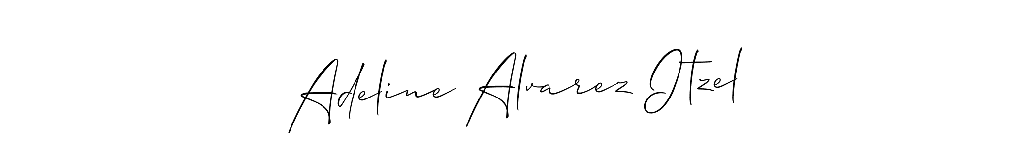 if you are searching for the best signature style for your name Adeline Alvarez Itzel. so please give up your signature search. here we have designed multiple signature styles  using Allison_Script. Adeline Alvarez Itzel signature style 2 images and pictures png
