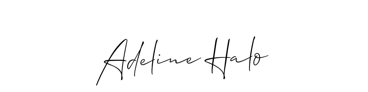 Allison_Script is a professional signature style that is perfect for those who want to add a touch of class to their signature. It is also a great choice for those who want to make their signature more unique. Get Adeline Halo name to fancy signature for free. Adeline Halo signature style 2 images and pictures png