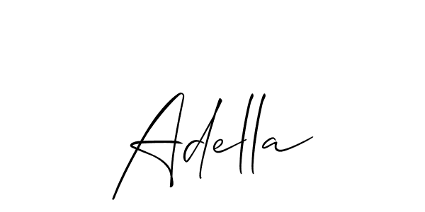 if you are searching for the best signature style for your name Adella. so please give up your signature search. here we have designed multiple signature styles  using Allison_Script. Adella signature style 2 images and pictures png