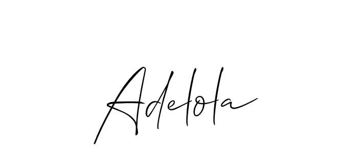 Also You can easily find your signature by using the search form. We will create Adelola name handwritten signature images for you free of cost using Allison_Script sign style. Adelola signature style 2 images and pictures png