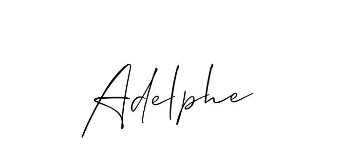 How to Draw Adelphe signature style? Allison_Script is a latest design signature styles for name Adelphe. Adelphe signature style 2 images and pictures png