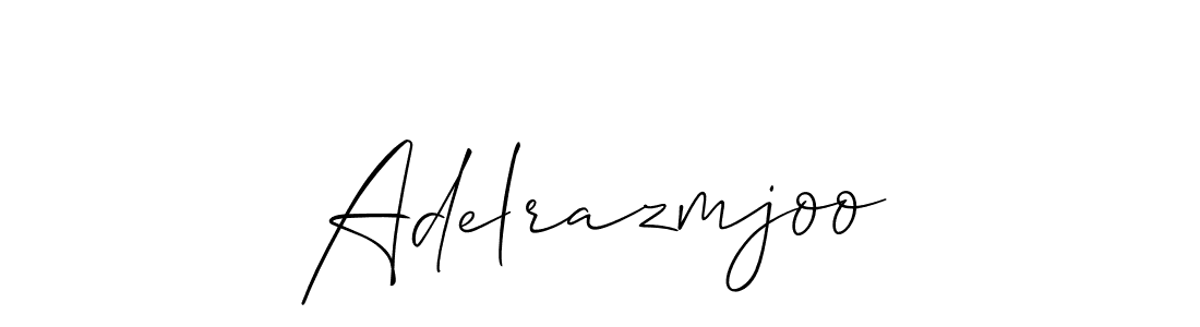 Design your own signature with our free online signature maker. With this signature software, you can create a handwritten (Allison_Script) signature for name Adelrazmjoo. Adelrazmjoo signature style 2 images and pictures png