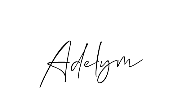 Make a short Adelym signature style. Manage your documents anywhere anytime using Allison_Script. Create and add eSignatures, submit forms, share and send files easily. Adelym signature style 2 images and pictures png