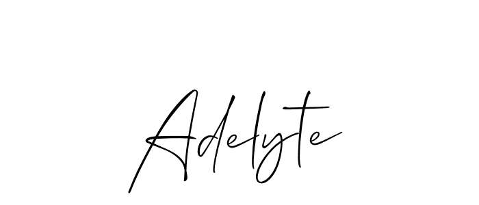 Also we have Adelyte name is the best signature style. Create professional handwritten signature collection using Allison_Script autograph style. Adelyte signature style 2 images and pictures png