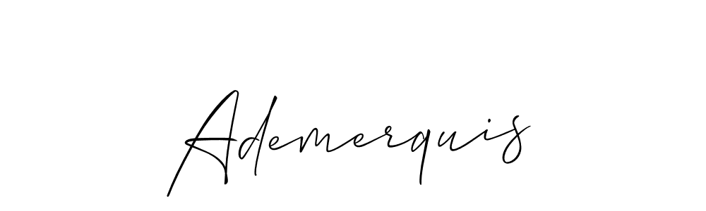 How to make Ademerquis signature? Allison_Script is a professional autograph style. Create handwritten signature for Ademerquis name. Ademerquis signature style 2 images and pictures png