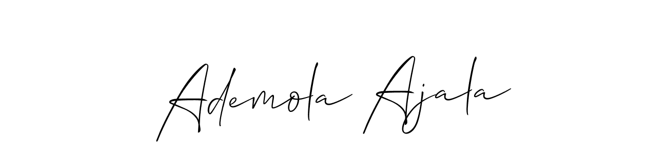 This is the best signature style for the Ademola Ajala name. Also you like these signature font (Allison_Script). Mix name signature. Ademola Ajala signature style 2 images and pictures png