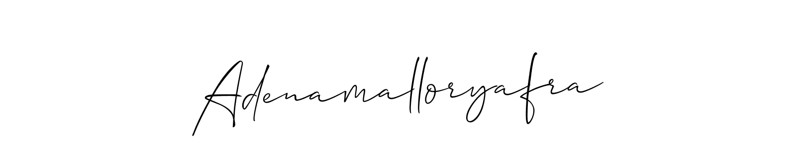 Also You can easily find your signature by using the search form. We will create Adenamalloryafra name handwritten signature images for you free of cost using Allison_Script sign style. Adenamalloryafra signature style 2 images and pictures png