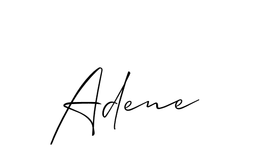 Create a beautiful signature design for name Adene. With this signature (Allison_Script) fonts, you can make a handwritten signature for free. Adene signature style 2 images and pictures png