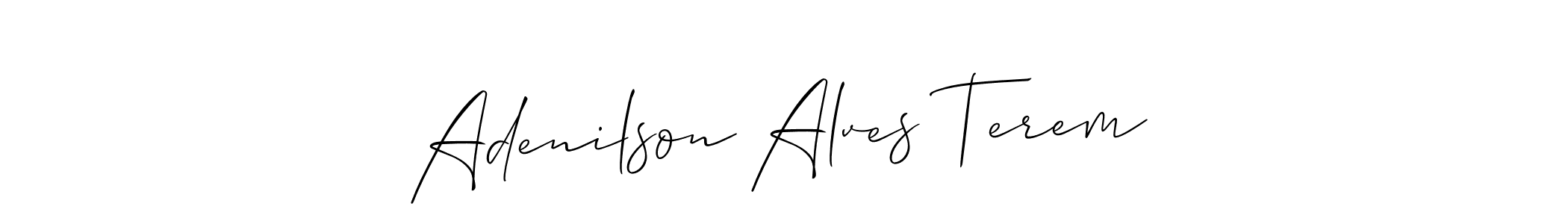 Adenilson Alves Terem stylish signature style. Best Handwritten Sign (Allison_Script) for my name. Handwritten Signature Collection Ideas for my name Adenilson Alves Terem. Adenilson Alves Terem signature style 2 images and pictures png