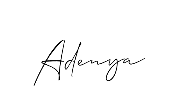 Also You can easily find your signature by using the search form. We will create Adenya name handwritten signature images for you free of cost using Allison_Script sign style. Adenya signature style 2 images and pictures png