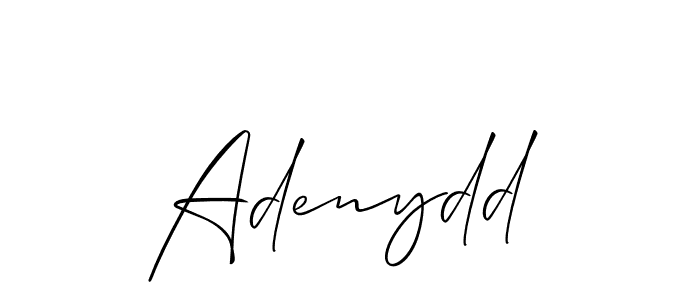 How to make Adenydd name signature. Use Allison_Script style for creating short signs online. This is the latest handwritten sign. Adenydd signature style 2 images and pictures png