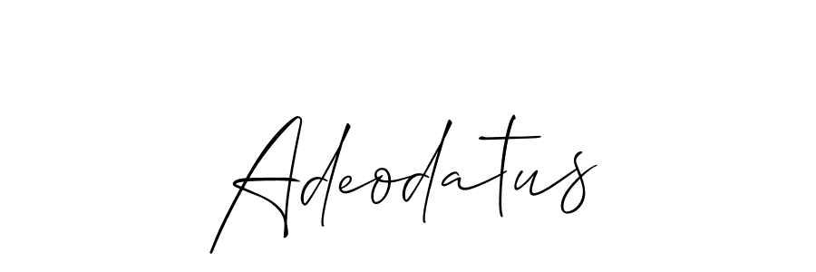 Make a beautiful signature design for name Adeodatus. Use this online signature maker to create a handwritten signature for free. Adeodatus signature style 2 images and pictures png