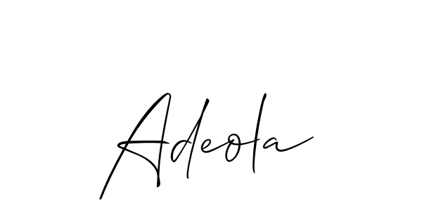 You can use this online signature creator to create a handwritten signature for the name Adeola. This is the best online autograph maker. Adeola signature style 2 images and pictures png