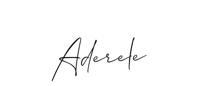 Similarly Allison_Script is the best handwritten signature design. Signature creator online .You can use it as an online autograph creator for name Aderele. Aderele signature style 2 images and pictures png