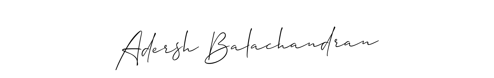 if you are searching for the best signature style for your name Adersh Balachandran. so please give up your signature search. here we have designed multiple signature styles  using Allison_Script. Adersh Balachandran signature style 2 images and pictures png