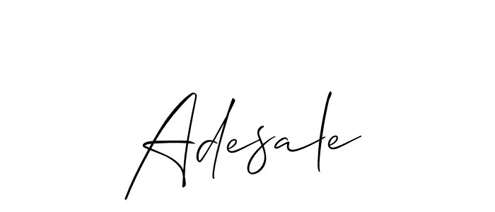 Make a beautiful signature design for name Adesale. With this signature (Allison_Script) style, you can create a handwritten signature for free. Adesale signature style 2 images and pictures png