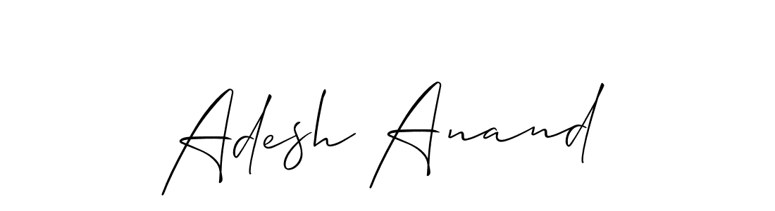 It looks lik you need a new signature style for name Adesh Anand. Design unique handwritten (Allison_Script) signature with our free signature maker in just a few clicks. Adesh Anand signature style 2 images and pictures png