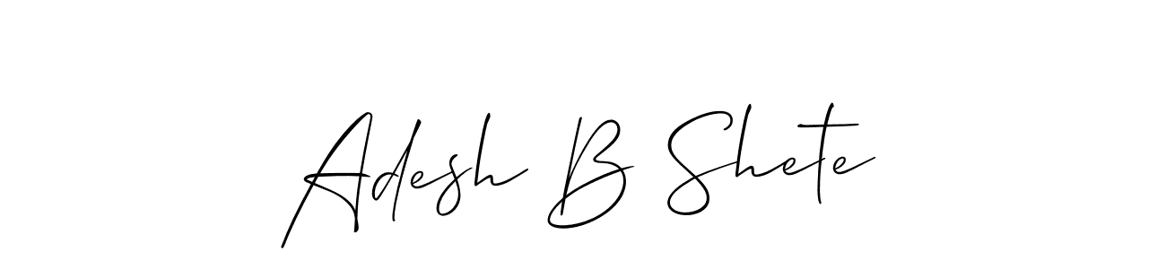 It looks lik you need a new signature style for name Adesh B Shete. Design unique handwritten (Allison_Script) signature with our free signature maker in just a few clicks. Adesh B Shete signature style 2 images and pictures png