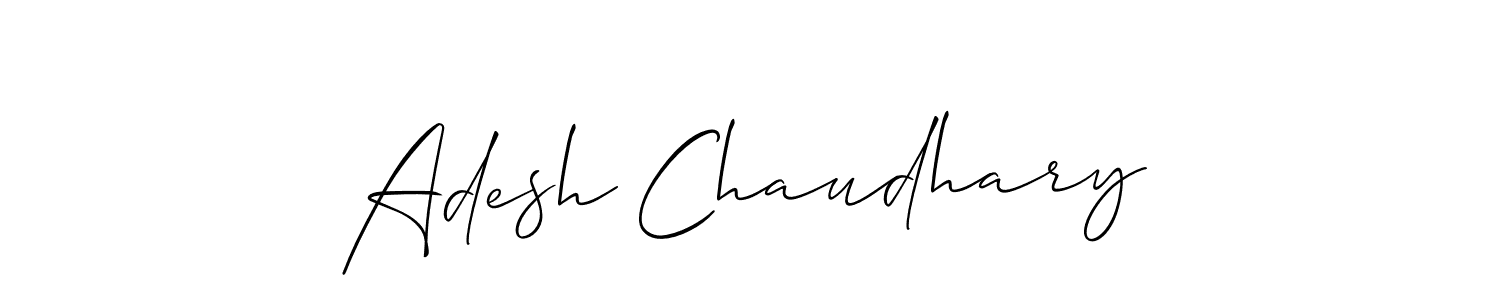 if you are searching for the best signature style for your name Adesh Chaudhary. so please give up your signature search. here we have designed multiple signature styles  using Allison_Script. Adesh Chaudhary signature style 2 images and pictures png