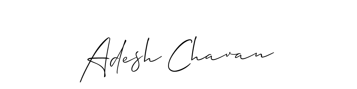 Create a beautiful signature design for name Adesh Chavan. With this signature (Allison_Script) fonts, you can make a handwritten signature for free. Adesh Chavan signature style 2 images and pictures png